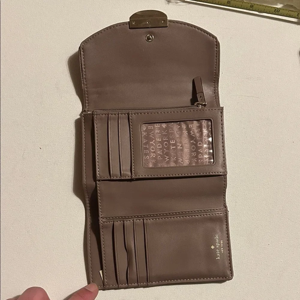 Kate Spade Taupe Leather Wallet
